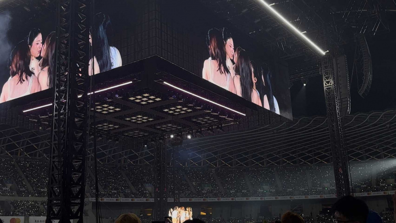 TWICE結束兩天的高雄演唱會。（圖／讀者提供）