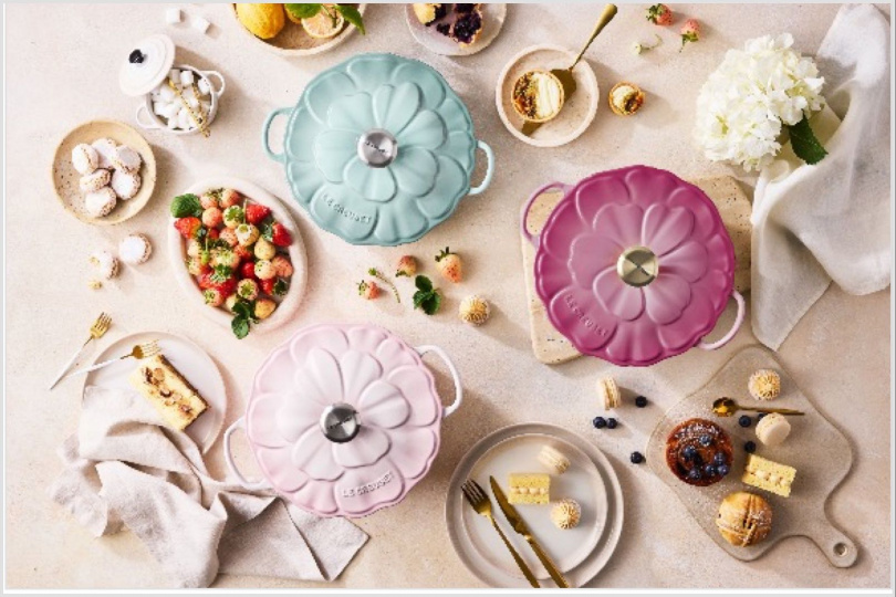 LE CREUSET「輕荷花妍」系列（圖／品牌提供）