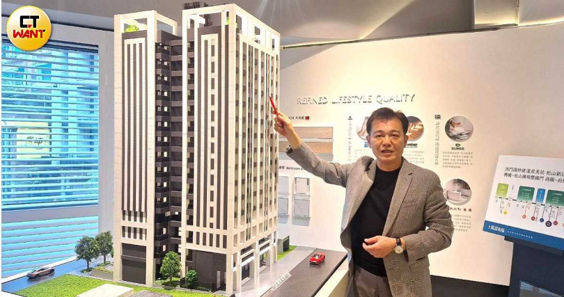 品陽建設總經理陳文謙表示，有捨才有得，要先吃虧才能成就都更；建商要讓利，屋主也要讓利，都更才會成功。（圖／林榮芳攝）