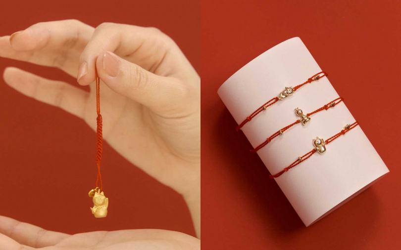 vacanza攜手日本藝術家DOUBUTSU YOUKAI 打造聯名系列，讓療癒人心的妖怪動物角色們成為每天帶來好運的祈願手環！（圖／品牌提供）