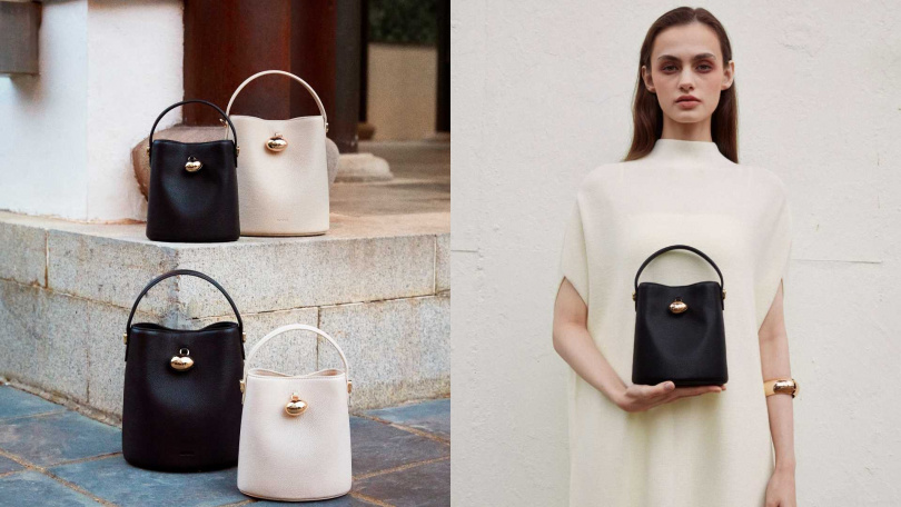 Mini Egg Bucket（黑色/象牙白色）／12,490元（圖／品牌提供）