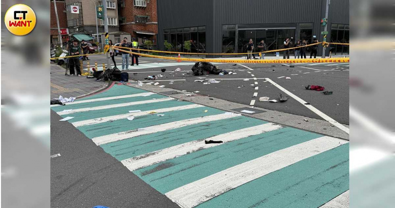 事發路口一周內會增設警語標示,科技執法設備、實體護欄等減速與防護設施則須半月至一個月。(圖/沈建邦攝)