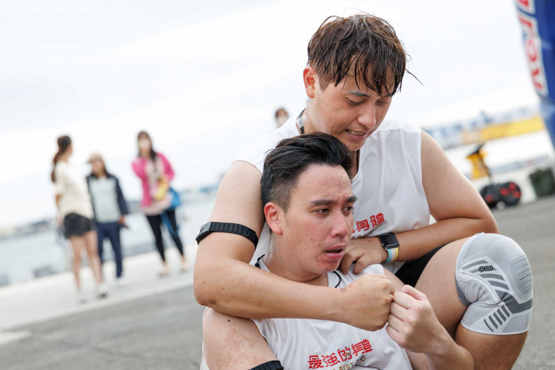 另一組男雙則是無尊和包偉銘之子包庭政的黃金友誼搭檔。（圖／好看娛樂提供）