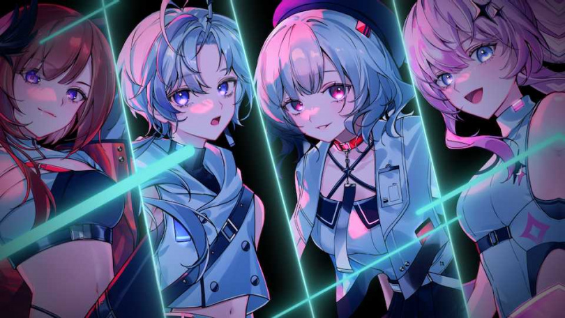 虛擬女團「極深空計畫」，由成員厄倫蒂兒、涅默、埃穆亞、熙歌4位個性鮮明的成員組成。（圖／環球音樂提供）