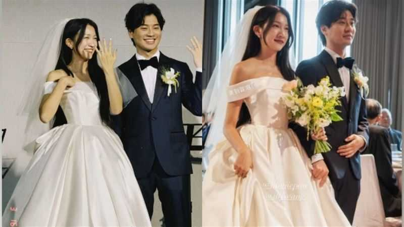 Lean和Illy的Instagram限時動態也轉發許多好友參加婚禮拍下的畫面。(圖/翻攝自Instagram/illywang)