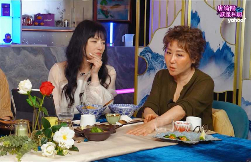 唐綺陽與藍心湄因工作結緣。（圖／Yahoo唐綺陽談星私廚提供）