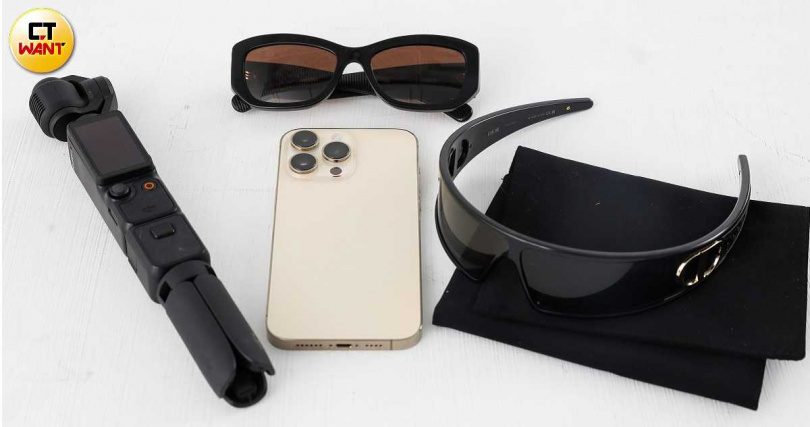 喜歡紀錄生活的言芯會用GoPro拍影片。（圖／侯世駿攝）