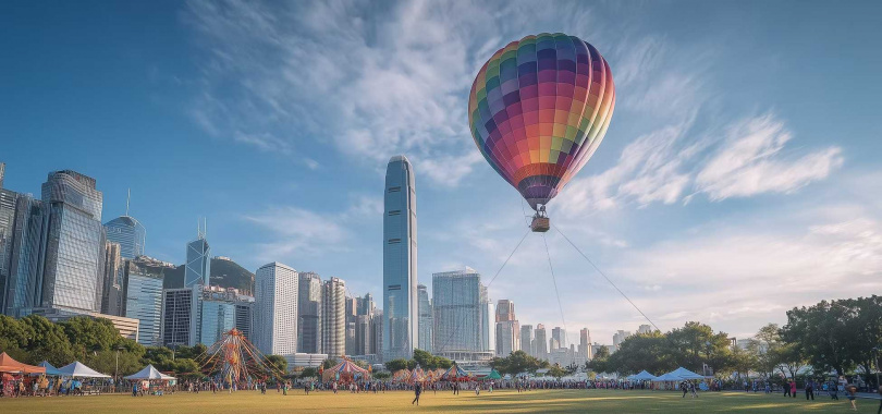 香港將舉辦首屆「香港國際熱氣球節」。(圖/KKday提供)