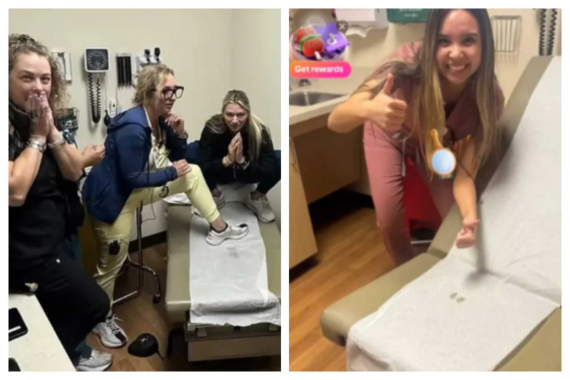 影片中出現多名醫護人員在病患留下的分泌物旁擺拍，畫面被批不尊重病患，遭網友強烈譴責
