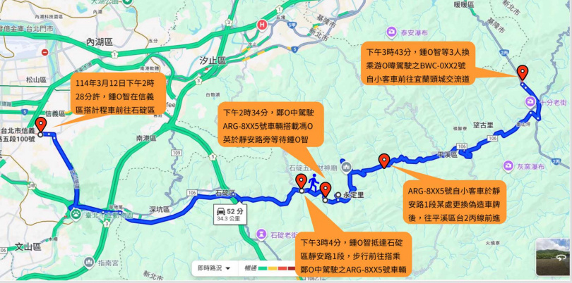 鍾文智棄保潛逃出國路線。（圖／北檢提供）