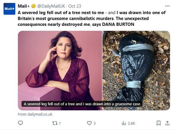 英國博斯科姆海邊步道驚見裝有人體斷腳的垃圾袋,警方隨即封鎖現場進行搜查。遭控分屍與謀殺的嫌犯本傑明·阿特金斯與黛比·佩雷拉,近日在法院接受審判。(圖/翻攝自X,@DailyMailUK)