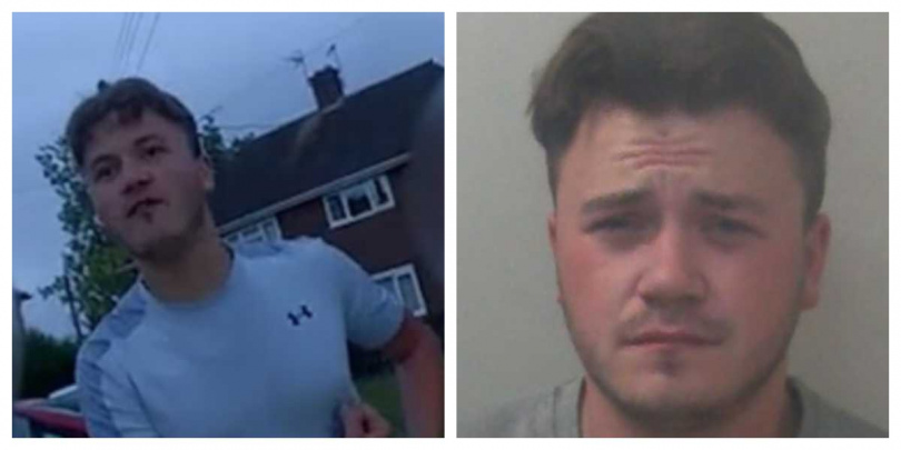 布朗假扮行動不便進入超市偷酒,事後逃逸未果遭警方逮捕。(圖/翻攝自Kent Police公開畫面)