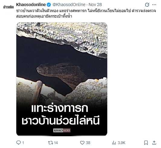 19歲女子薇薇遭警方拘提到案，聲稱不知懷孕並臨盆時滑倒產子。（圖／翻攝自X，@KhaosodOnline）