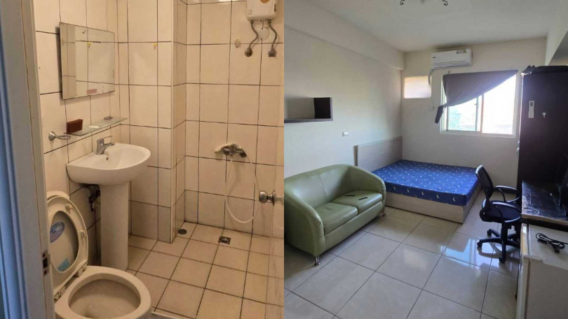 樂天一軍現行宿舍是位於桃園市蘆竹區屋齡約18年的電梯大樓。（圖／讀者提供）