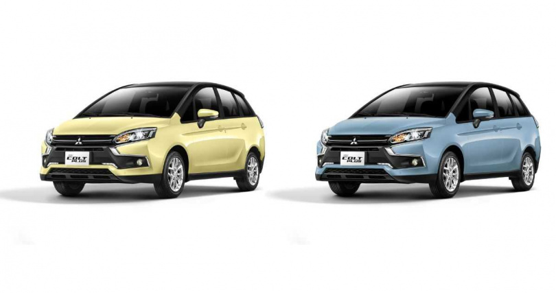 (左)COLT PLUS_黑頂奶油黃(右)COLT PLUS_黑頂高山藍(圖/中華汽車提供)