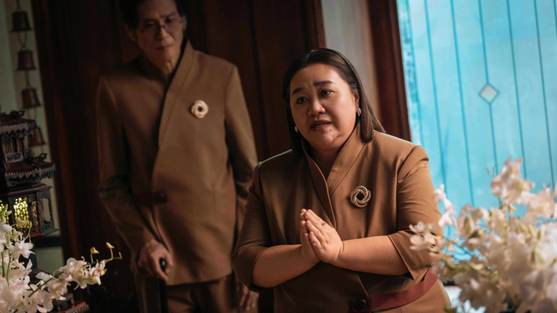 鍾欣凌要兒子做好為家族犧牲的準備。(圖/Netflix提供)