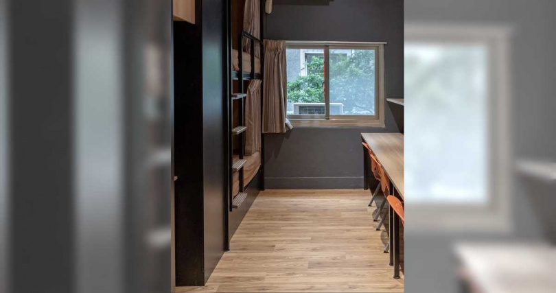 蔡英文分享自己訪視逢甲大學宿舍的照片。（圖／翻攝自threads／tsai_ingwen）