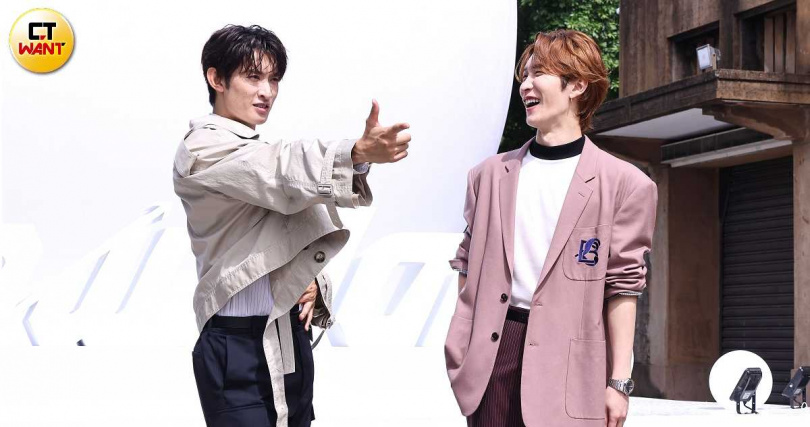 向井康二稱這趟台北行是他跟渡邊翔太的蜜月之旅。（圖／楊澍攝）