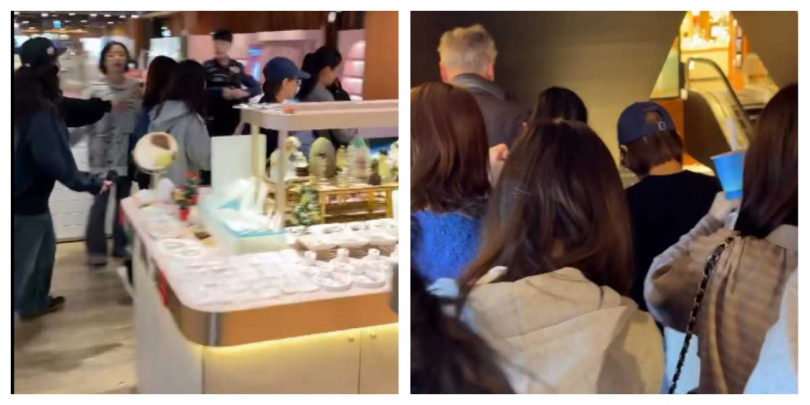 攻擊發生後，商場內民眾驚慌逃竄，有人躲至後場倉庫躲避，現場氣氛緊張混亂。（圖／翻攝自Threads，vincent_jelly_66666）