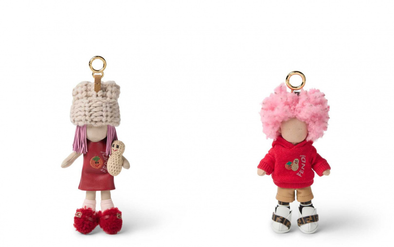 FENDI節慶限定角色吊飾Adele、Bread。(圖/品牌提供)
