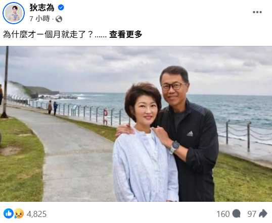 狄志為發文悼念，感嘆「身體其實不會說謊」。（圖／翻攝自臉書，狄志為）