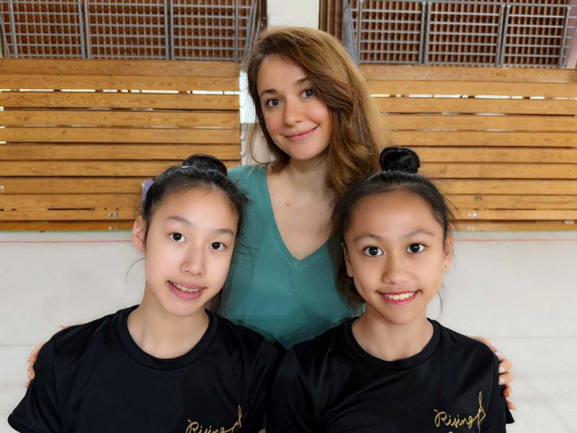 瑞星兩名小將星彤、林羽潔將參加台灣國手選拔。（圖／瑞星體操協會）