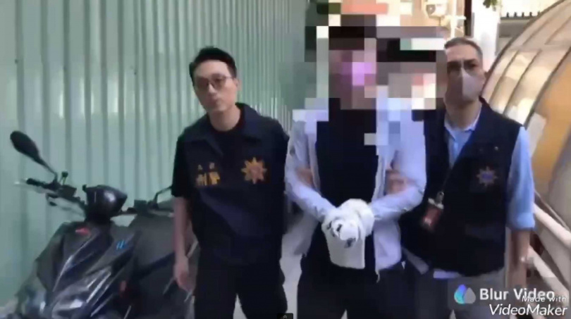 早上6點多警方持拘票、搜索票前往孫安佐住處搜索，並將他拘提帶回偵訊。（圖／警方提供）