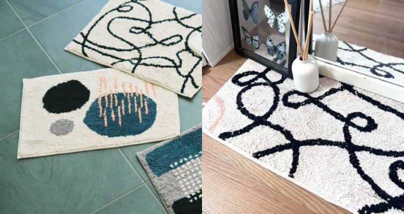 LAKOLE 造型絨毛地墊／490元（圖／取自 lakole_taiwan IG）