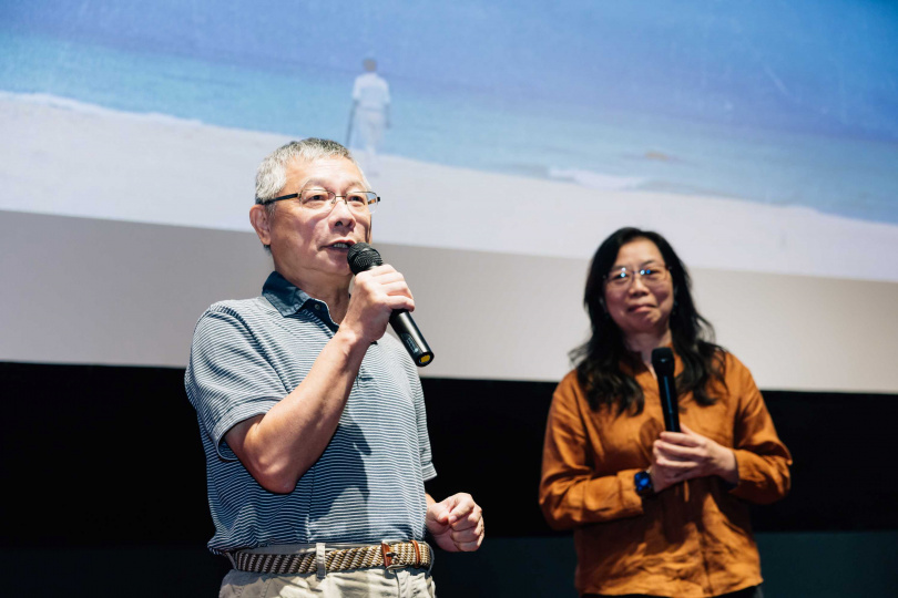 紀錄片《銀簪子》剪接陳博文師傅昨日也到場觀影，並分享他所感受到蕭菊貞導演對紀錄片的熱忱。（圖／牽猴子提供）