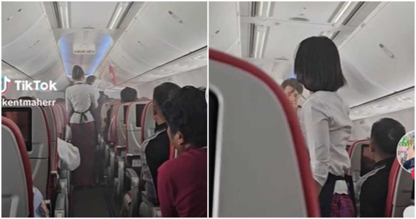 馬印航空客機內行動電源爆炸，機艙滿滿煙霧。（圖／翻攝kentmaherr／tiktok）