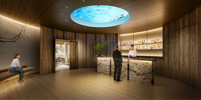 三得利在大阪世博會場打造別具特色的飲食據點「SUIKUU水空餐廳」。（示意圖／三得利提供）