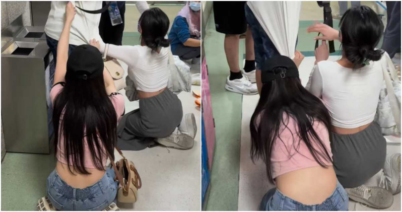 蔡語芯的閨密們衝醫院,當場下跪哭求家屬別拔管。(圖/擷取自Instagram/babe.weng)