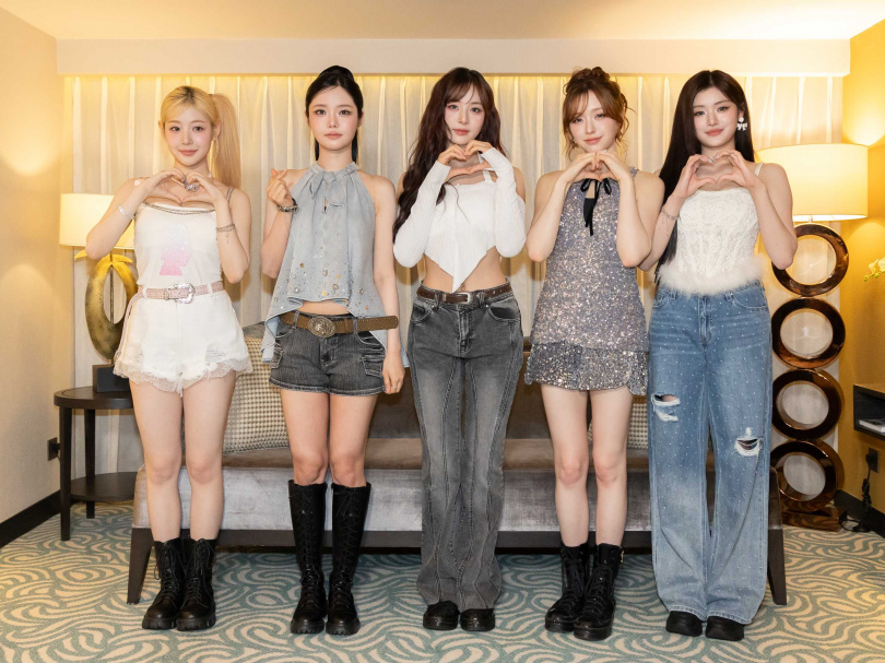 FIFTY FIFTY向台灣歌迷喊話，齊聲以中文告白「我愛你」。（圖／Sony提供）