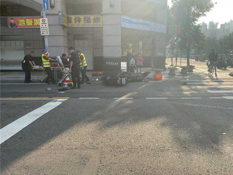 桃園市中壢區3日發生一起死亡交通事故。(圖/翻攝照片)