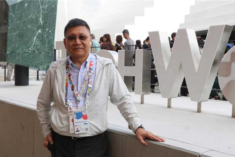 TECH WORLD館長邱揮立。（圖／中時記者蔡明亘攝）