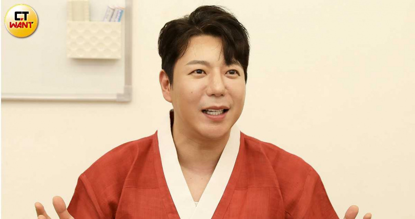 尹大滿提醒沈玉琳仍要注意身體。（圖／侯世駿攝）