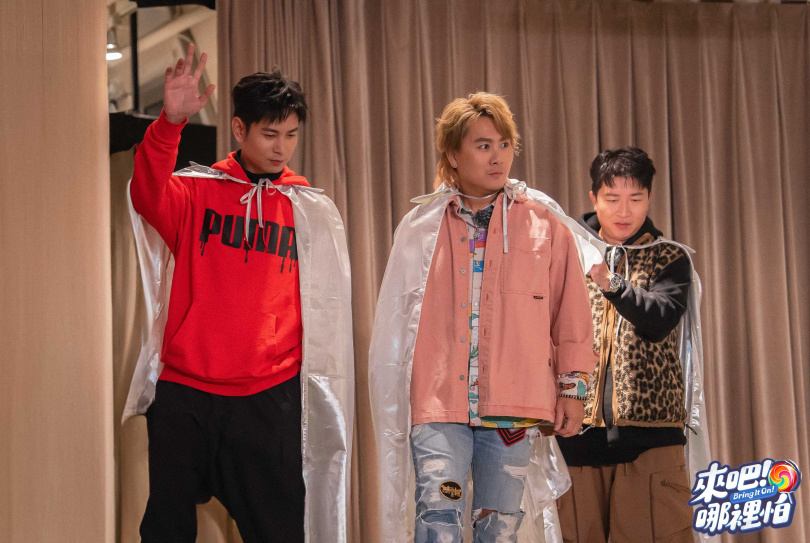 （左起）楊子儀、王仁甫、張立東一出場便被威廉嗆聲。（圖／TVBS提供）