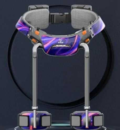 大陸湖北省恩施大峽谷景區亮相的一款外骨骼「機器腿」近日引發關注。（圖／翻攝自微博）