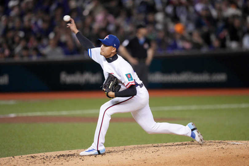 徐若熙上場火球連發,飆最快球速157公里。(圖/大會提供)