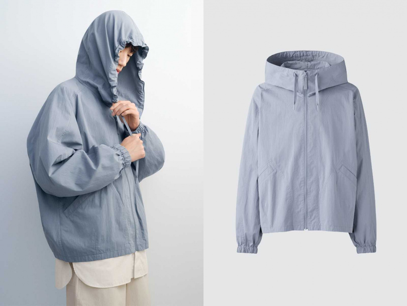 男女適穿 寬版連帽布勞森外套／1,690元（圖／品牌提供）