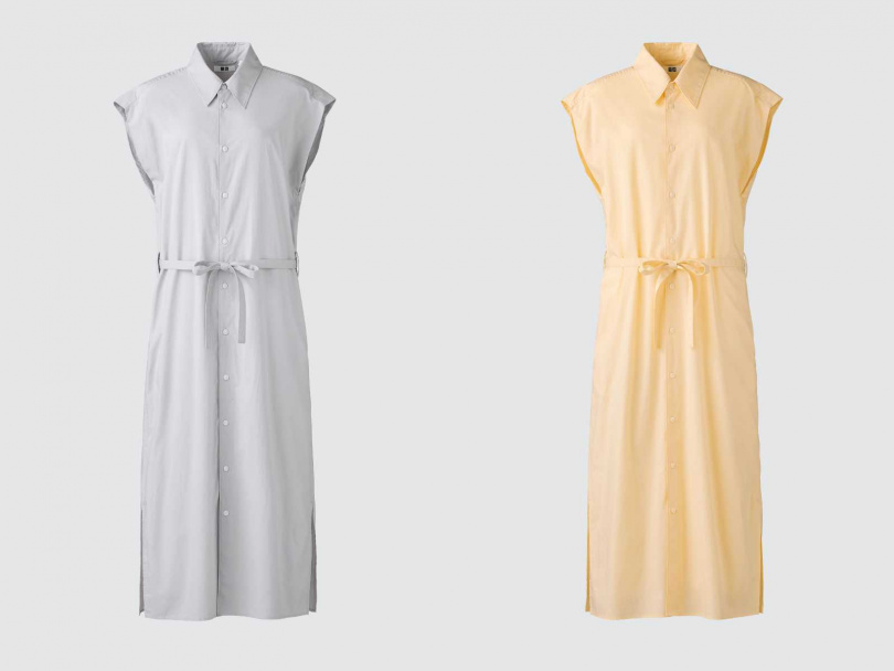 女裝 棉質襯衫式洋裝(無袖)／1,290元（圖／品牌提供）