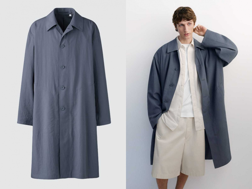 男裝 寬版單排釦大衣／3,490元（圖／品牌提供）