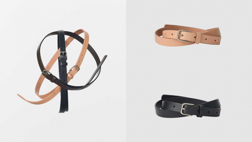 男裝 窄版皮帶／990元（圖／品牌提供）