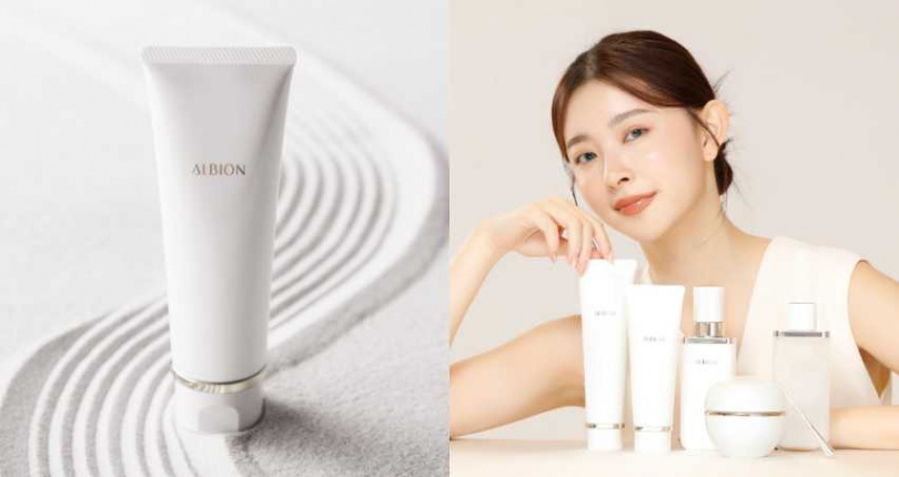 細膩綿密的泡沫輕柔地包裹肌膚，能有效清除肌膚內外的頑固和老化雜質及污垢，使肌膚由內而外煥發光彩。ALBION 匠心凝時奢潤潔顏乳 120g／2,250元（圖／品牌提供）
