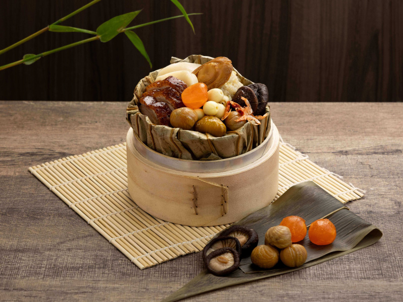 「桃泉頂粵裹蒸粽」。（528元，圖／高雄日航酒店提供）