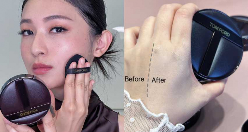 TOM FORD 立體光影柔霧氣墊粉餅 SPF40/PA+++ 共9色 1盒1蕊／3,000元（圖／廖怡婷 攝）