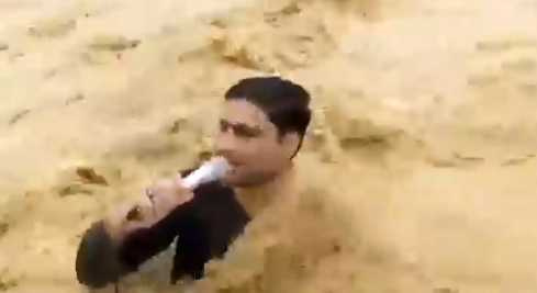 事實查核證實，記者安然無恙，並出面澄清謠言。（圖／Rohi TV）