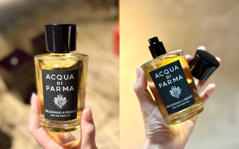 Acqua di Parma迷煙茉莉淡香精12ml／2,600元、50ml／9,500元、100ml／13,500元、180ml／17,000元（圖／吳雅鈴攝）