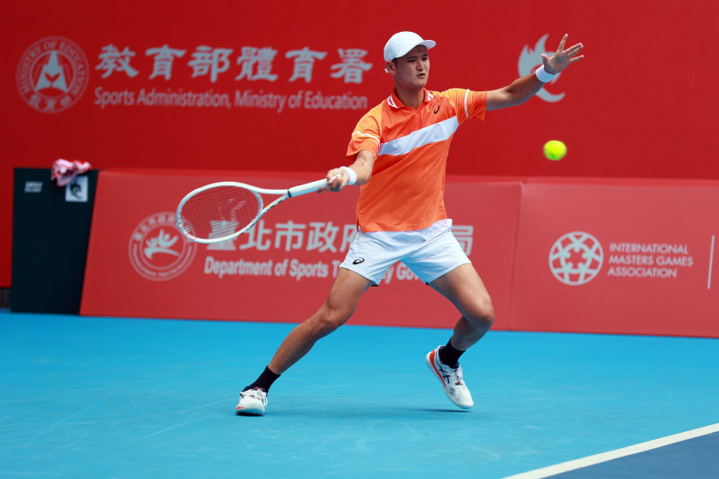 吳東霖感謝主辦單位提供單打會內賽外卡。(圖片提供/中華民國網球協會)