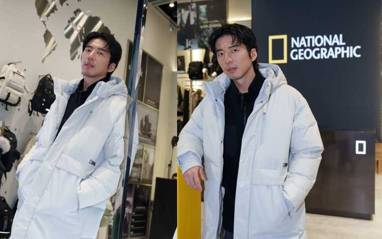 傅孟柏演繹國家地理服飾ATLAS WINDSTOPPER BY GORE-TEX LABS 2L 中長版羽絨連帽外套（80:20 波蘭RDS鵝絨）／建議售價請洽品牌門市（圖／品牌提供）